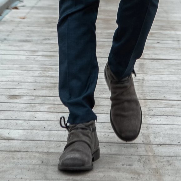 Thomas & Vine Slouchy Leather Boot NEW Men's 14 BLACK - Picture 9 of 16